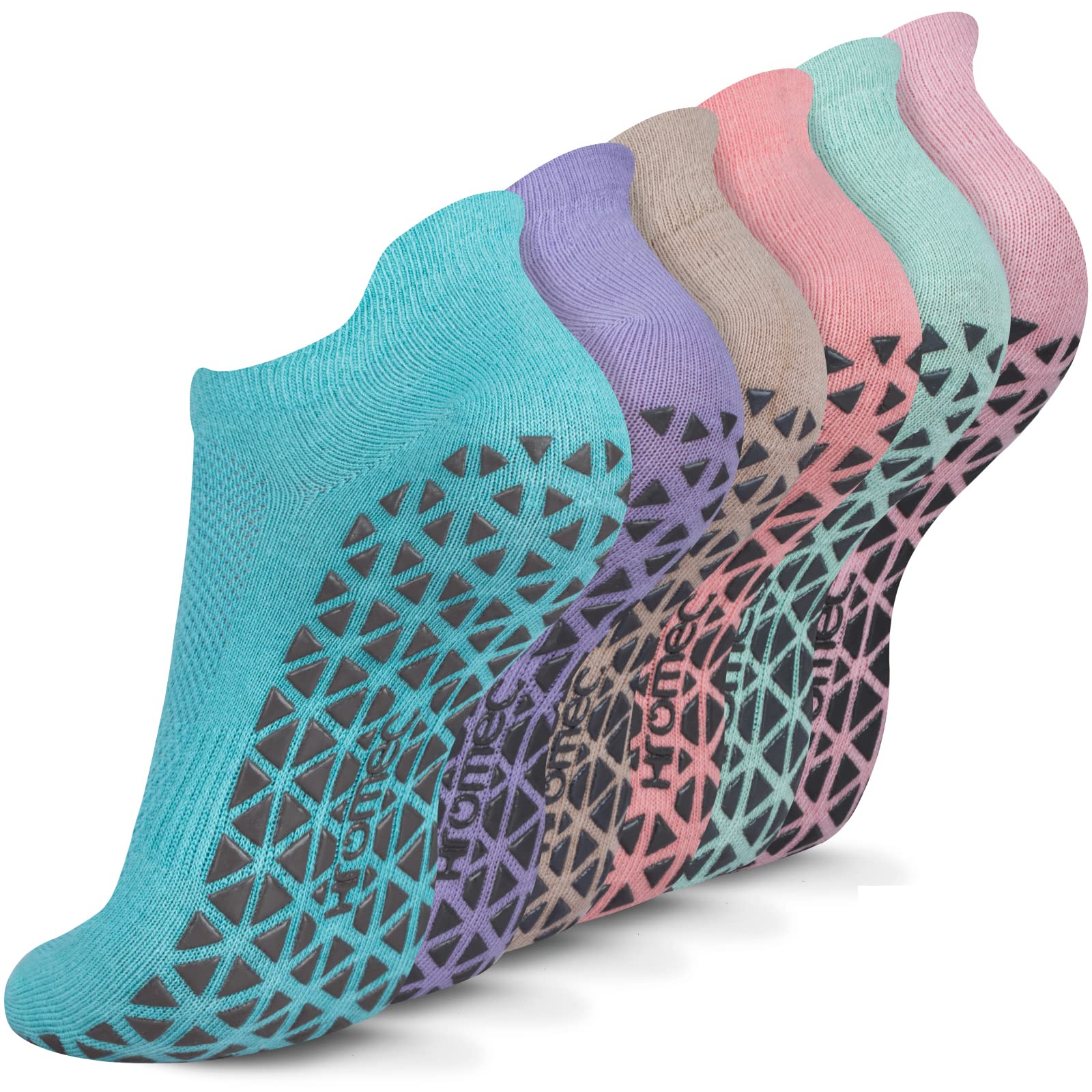 Pilates Socks Non Slip Grips for Yoga Barefoot Ballet Barre Hospital | Versatile Non-Slip Grippy Socks for Yoga, Pilates, Barre, Ballet, Gym, Hospital, Physiotherapy, Elderly, Pregnancy