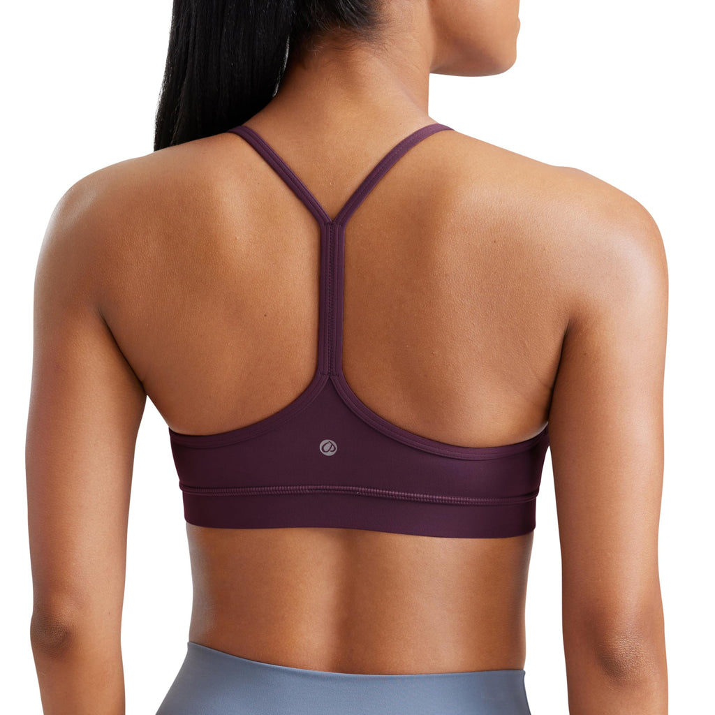 YOGA Y Back Sports Bras | Light Support, Removable Pads, Yoga, Extremely Soft, Scoop Neck, Spaghetti Strap, for Women