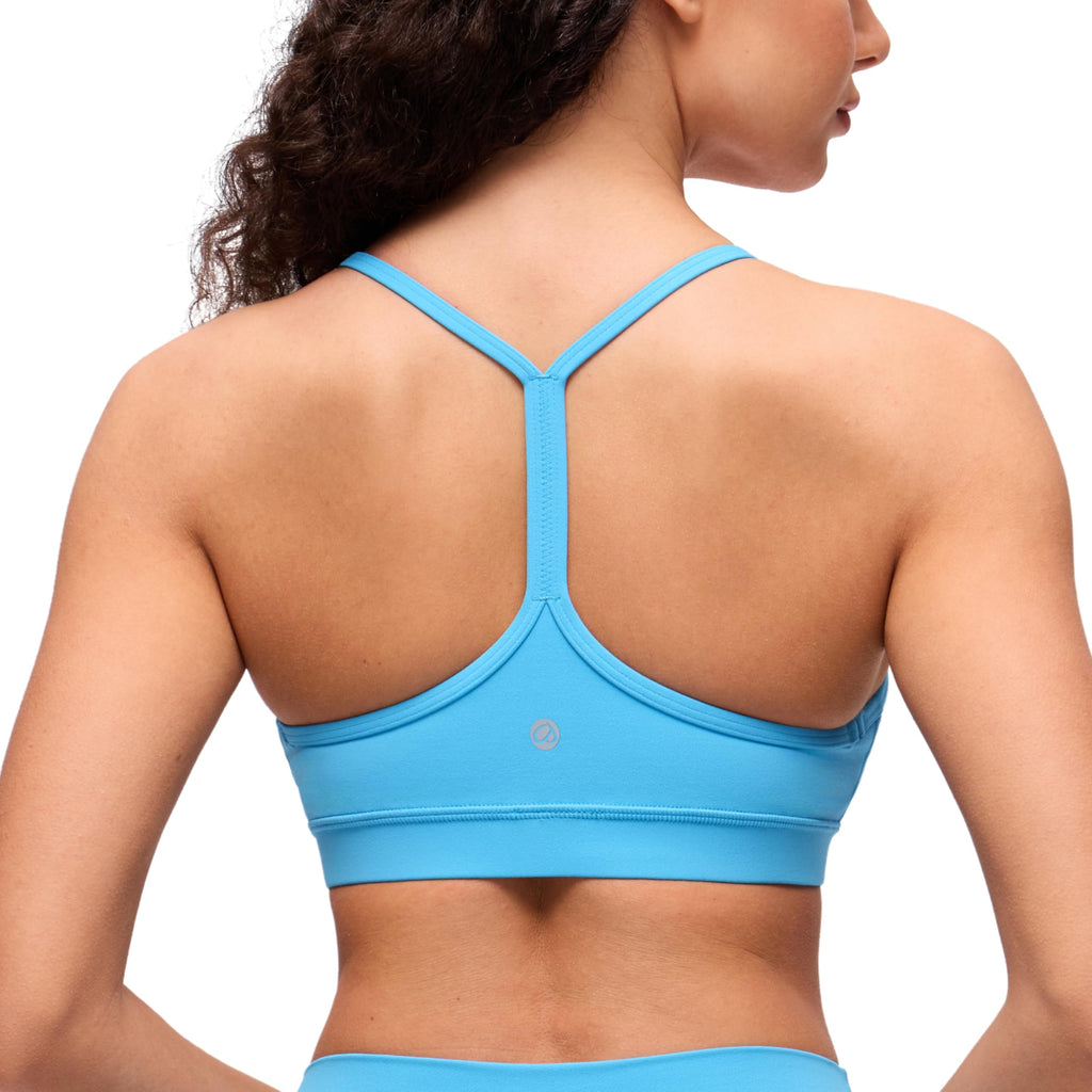 YOGA Y Back Sports Bras | Light Support, Removable Pads, Yoga, Extremely Soft, Scoop Neck, Spaghetti Strap, for Women