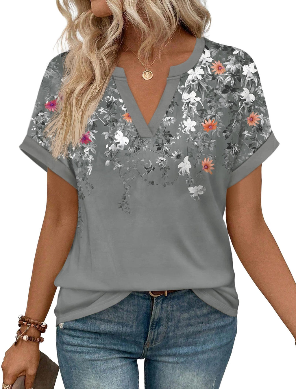 Womens Blouses Spring Tops Short Sleeve Shirts Dressy Casual Summer Vacation Fashion Clothing 2026