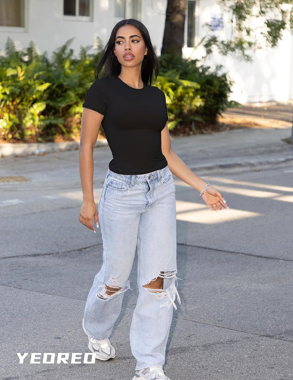 Women Fitted Workout Tops | T Shirts, Short Sleeve, Double Lined, Basic, Y2K, Crew Neck, Buttery Soft,Compression Crop