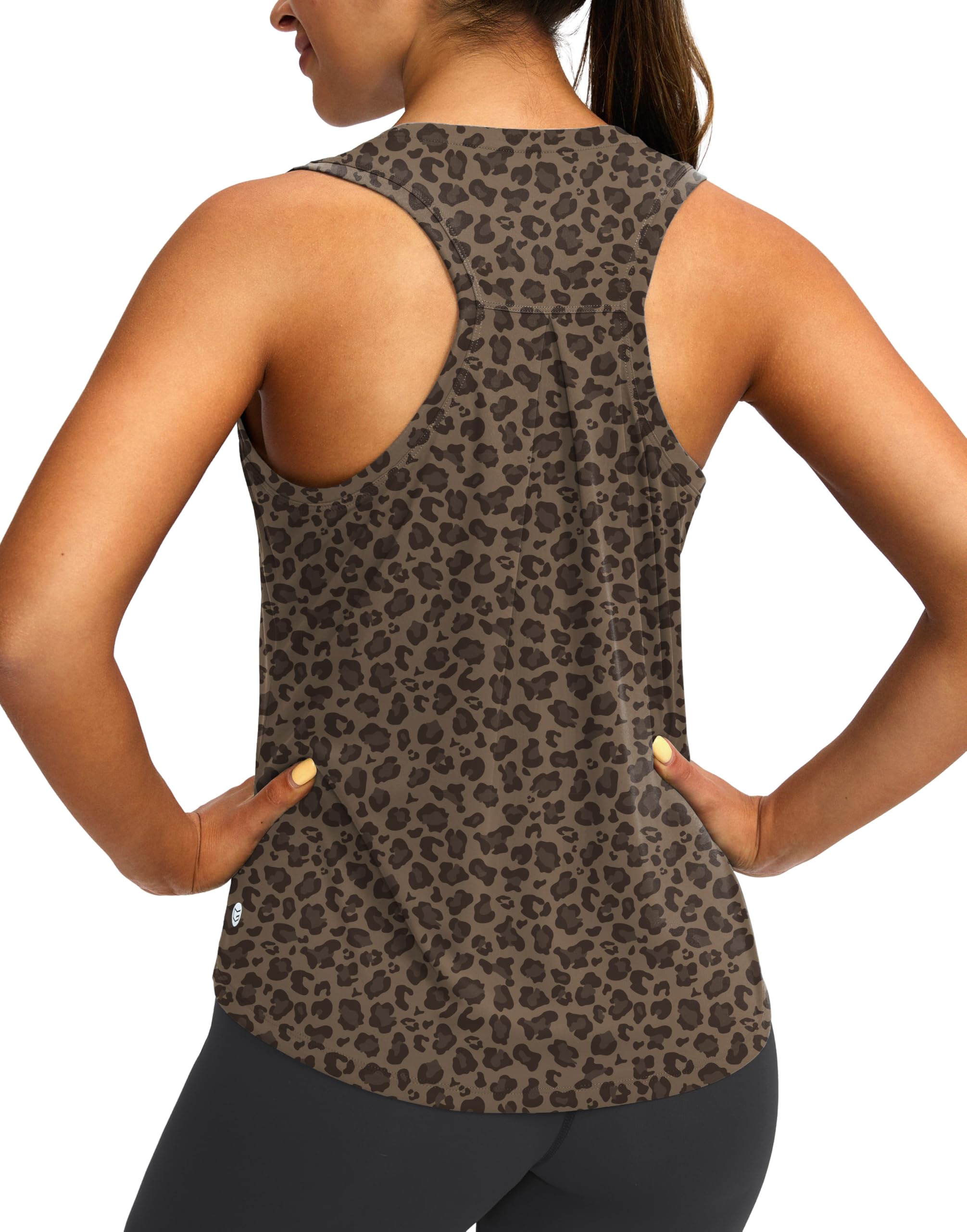 Women's Workout Tops Racerback Athletic Tank Tops | Sleeveless, Loose Fit, Crew Neck, Ultra-soft, Moisture Wicking, Yoga Running Gym Shirts for Women