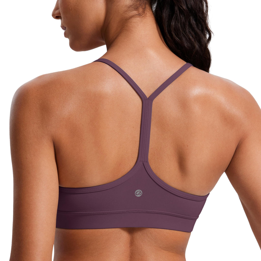YOGA Y Back Sports Bras | Light Support, Removable Pads, Yoga, Extremely Soft, Scoop Neck, Spaghetti Strap, for Women