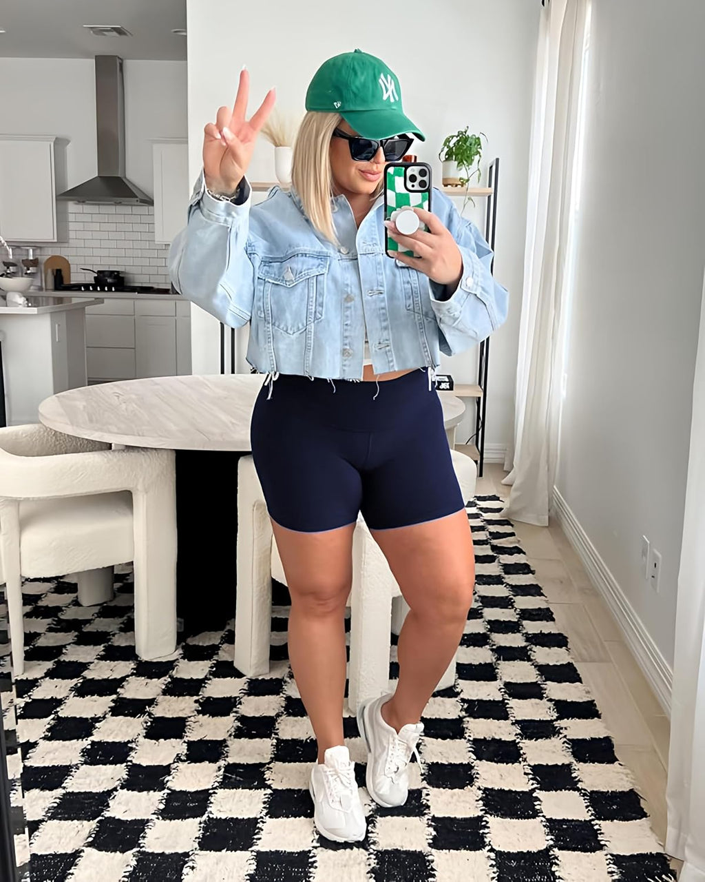 4 Pack Biker Shorts for Women with Pockets – 5" High Waisted Tummy Control Workout Yoga Running Gym Tennis Shorts