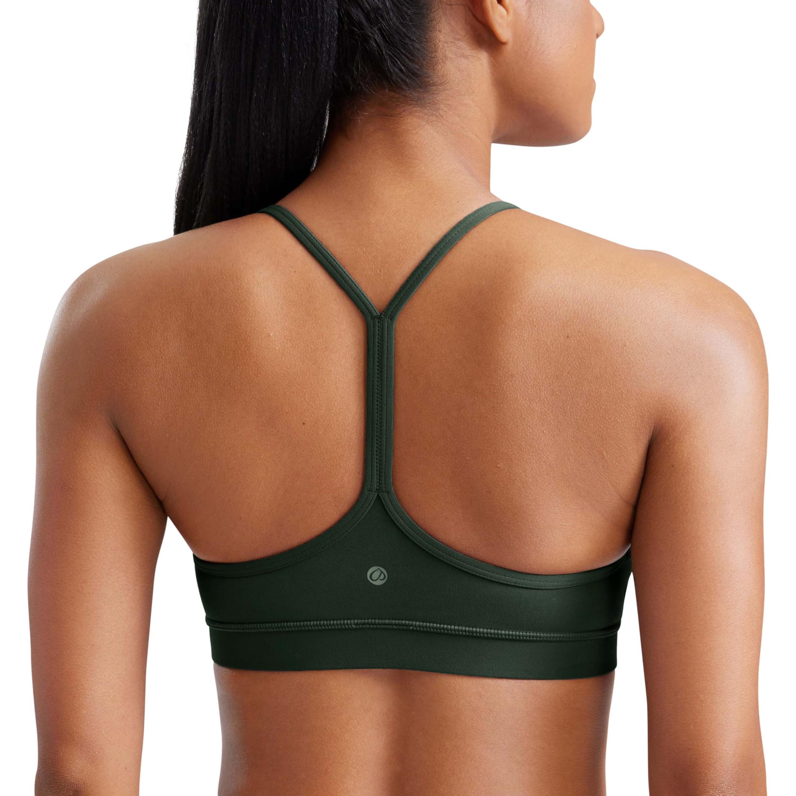YOGA Y Back Sports Bras | Light Support, Removable Pads, Yoga, Extremely Soft, Scoop Neck, Spaghetti Strap, for Women