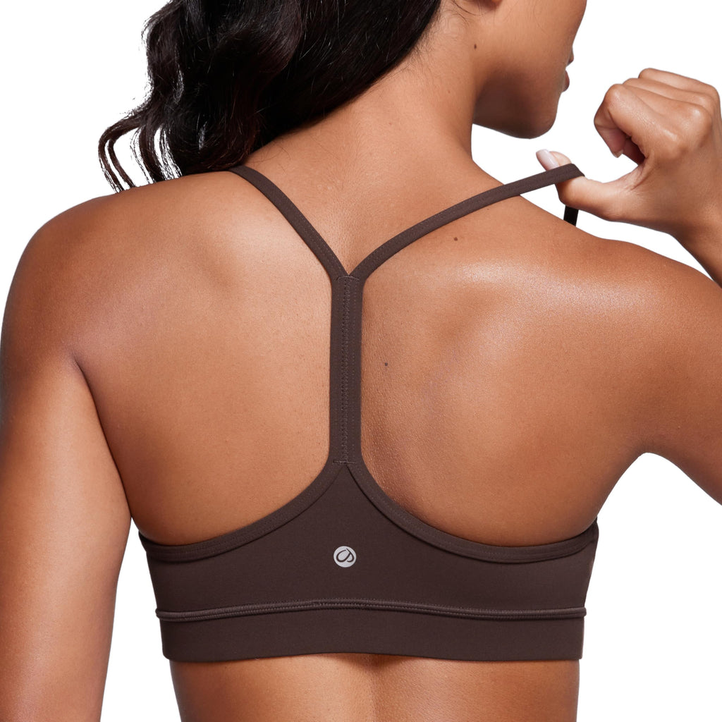 YOGA Y Back Sports Bras | Light Support, Removable Pads, Yoga, Extremely Soft, Scoop Neck, Spaghetti Strap, for Women