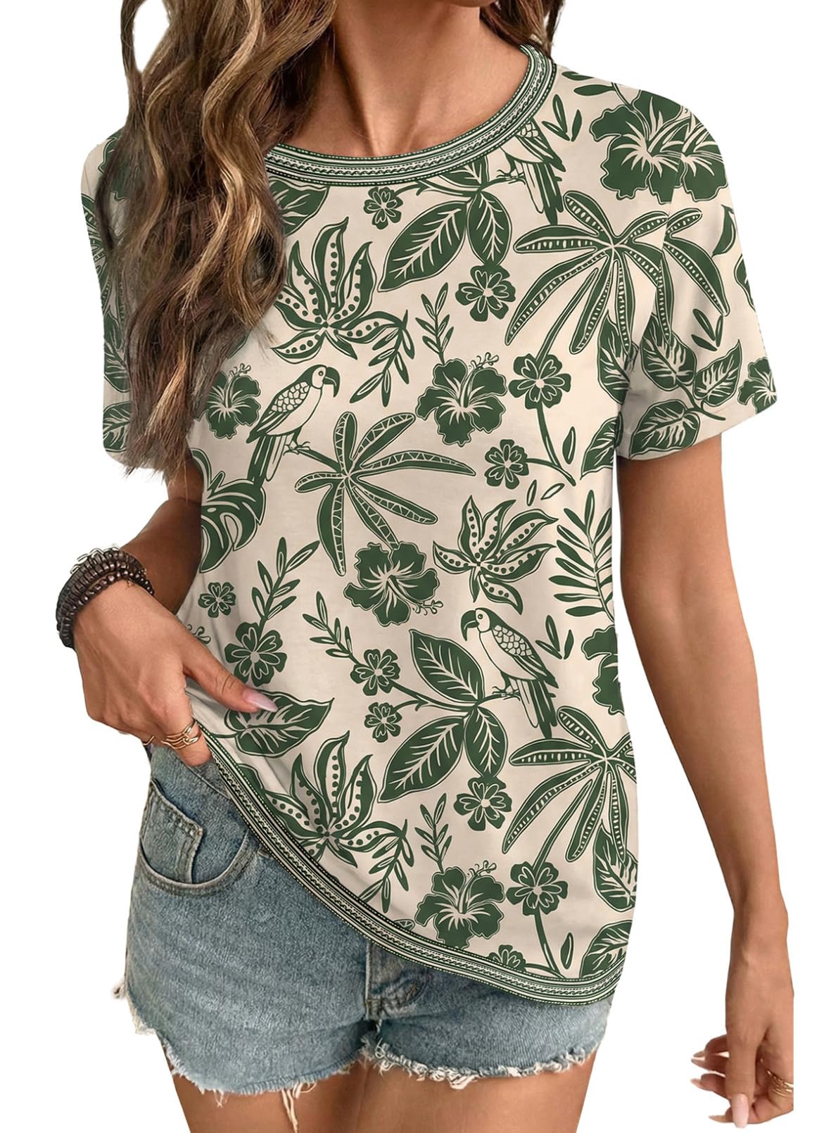 Women Graphic Print Short Sleeve Shirts Casual Tees | Premium Comfortable Touch Shirts, Fashionable Graphic Print Casual Tees, Versatile Daily Wear Wardrobe Essentials