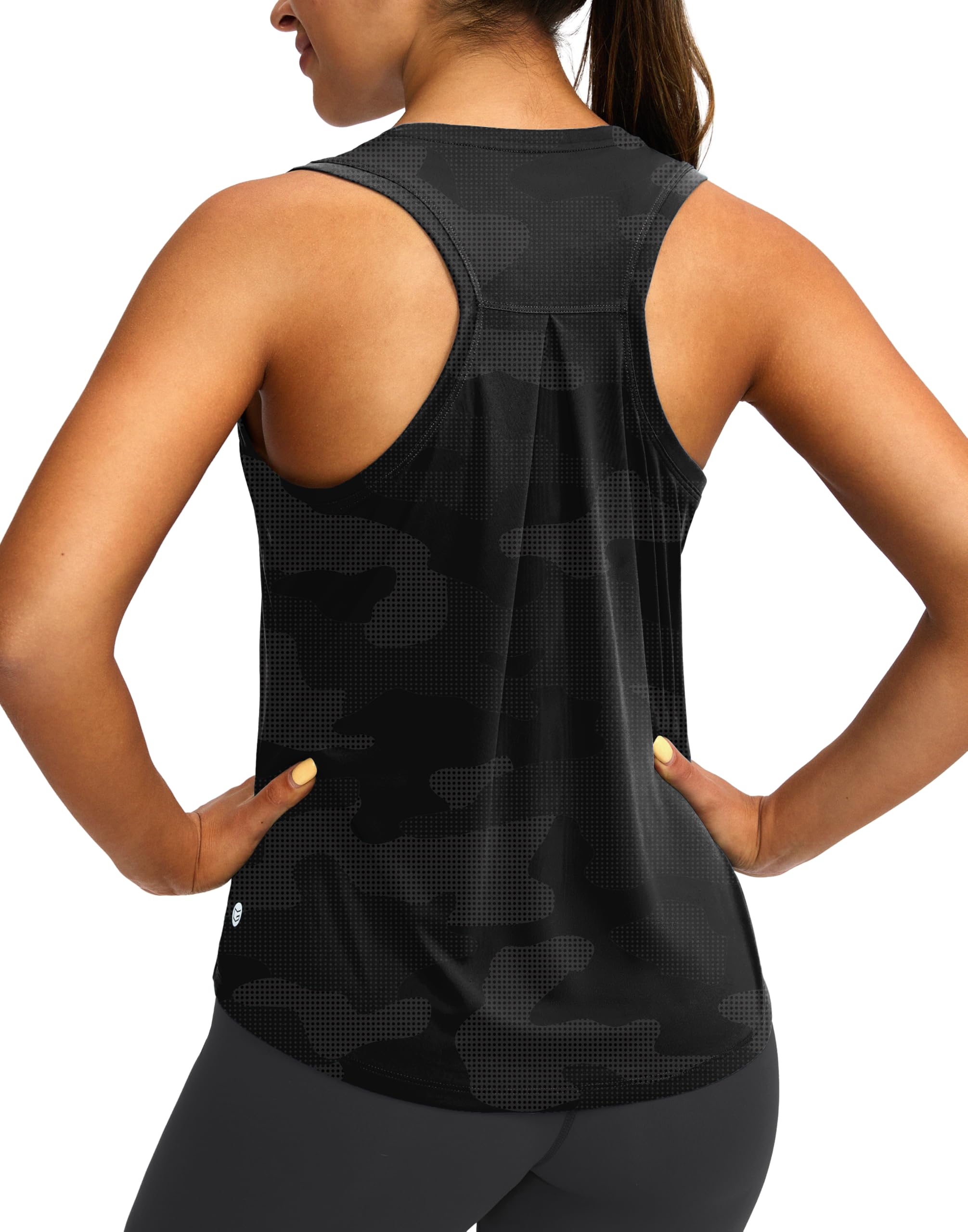 Women's Workout Tops Racerback Athletic Tank Tops | Sleeveless, Loose Fit, Crew Neck, Ultra-soft, Moisture Wicking, Yoga Running Gym Shirts for Women