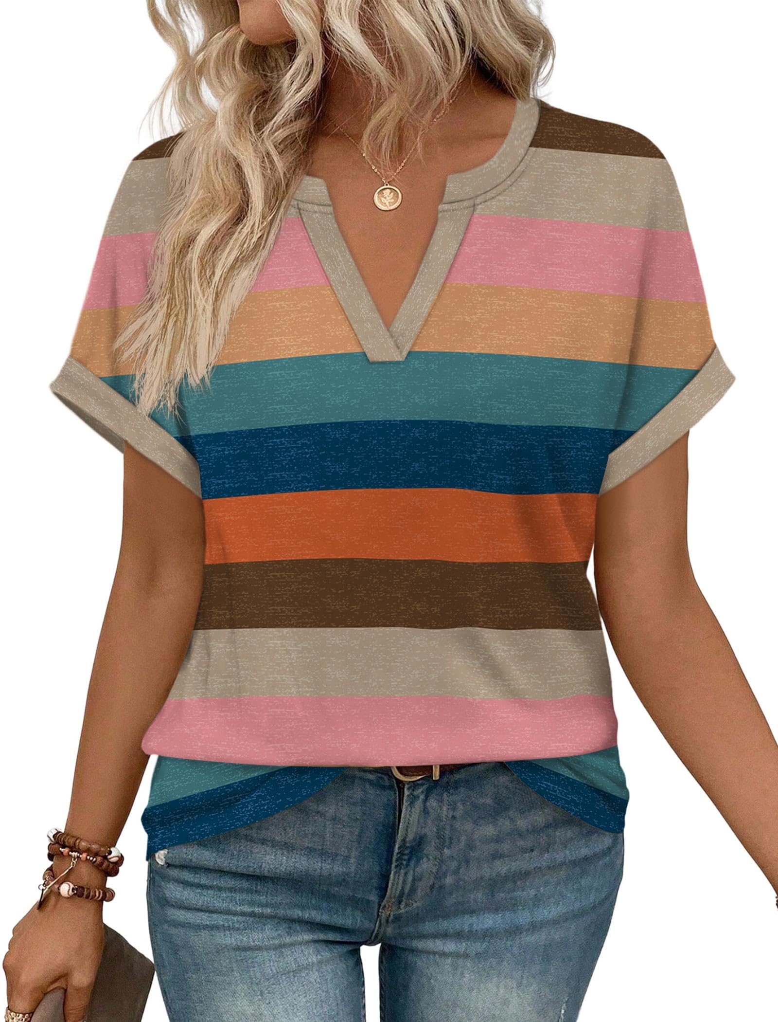 Womens Blouses Spring Tops Short Sleeve Shirts Dressy Casual Summer Vacation Fashion Clothing 2026