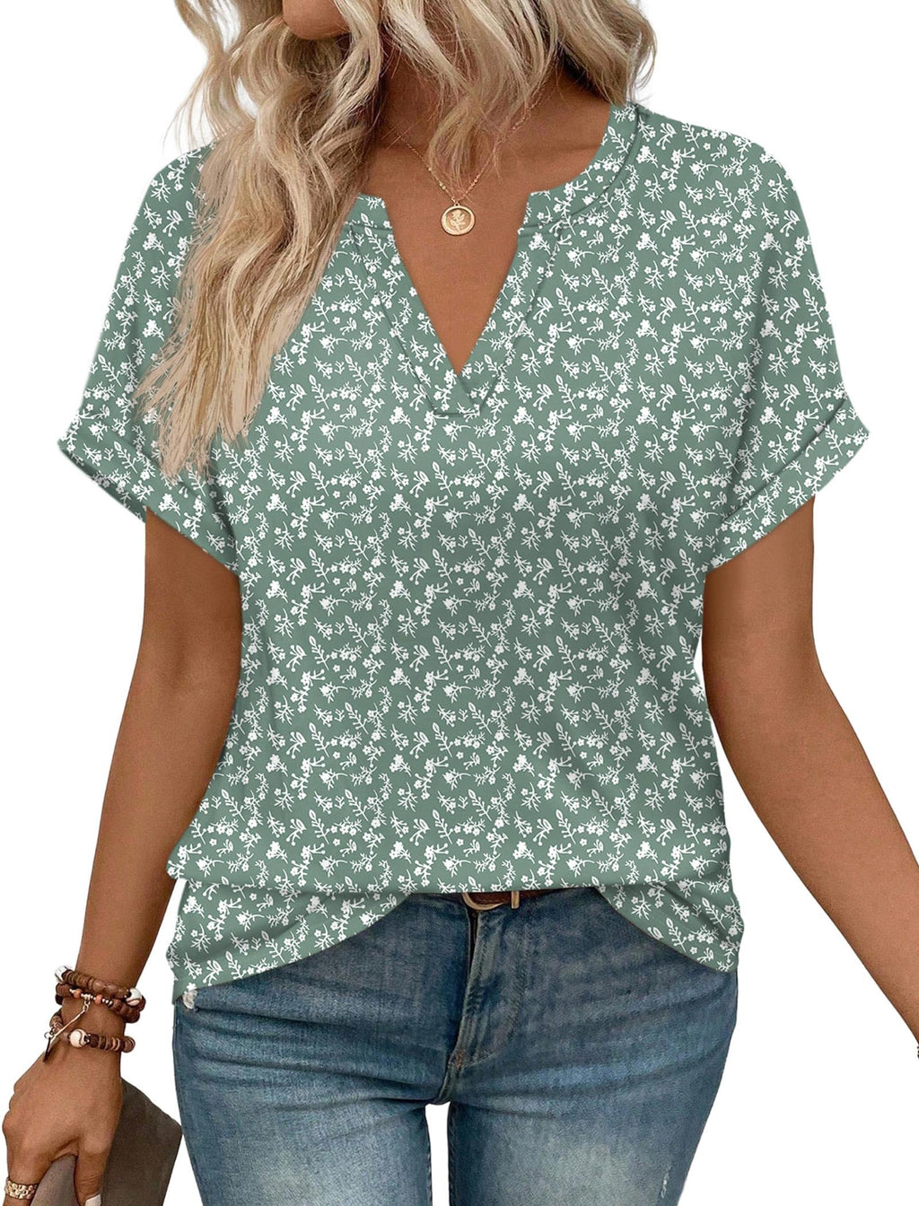 Womens Blouses Spring Tops Short Sleeve Shirts Dressy Casual Summer Vacation Fashion Clothing 2026