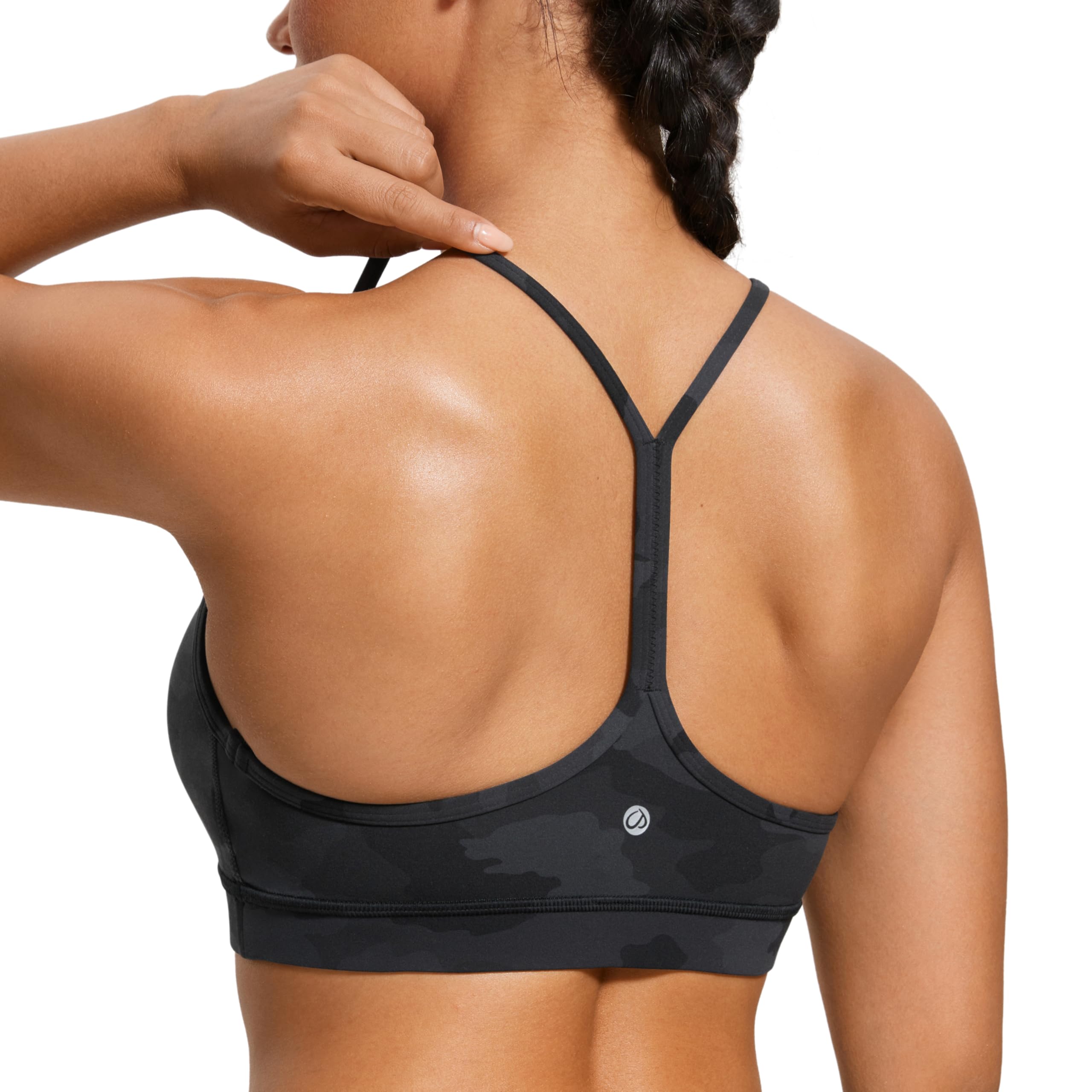 YOGA Y Back Sports Bras | Light Support, Removable Pads, Yoga, Extremely Soft, Scoop Neck, Spaghetti Strap, for Women