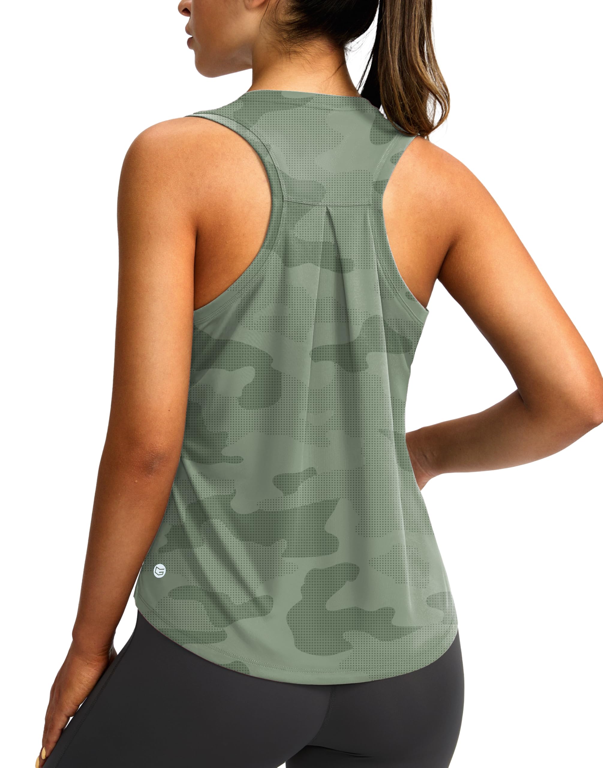 Women's Workout Tops Racerback Athletic Tank Tops | Sleeveless, Loose Fit, Crew Neck, Ultra-soft, Moisture Wicking, Yoga Running Gym Shirts for Women