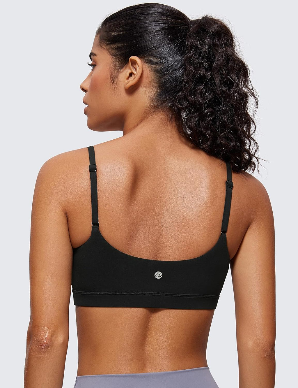 YOGA Scoop Neck Sports Bras | Light Support, Removable Pads, Yoga, Extremely Soft, U Back, Adjustable Spaghetti Straps, for Women