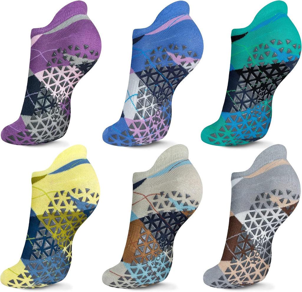 Pilates Socks Non Slip Grips for Yoga Barefoot Ballet Barre Hospital | Versatile Non-Slip Grippy Socks for Yoga, Pilates, Barre, Ballet, Gym, Hospital, Physiotherapy, Elderly, Pregnancy