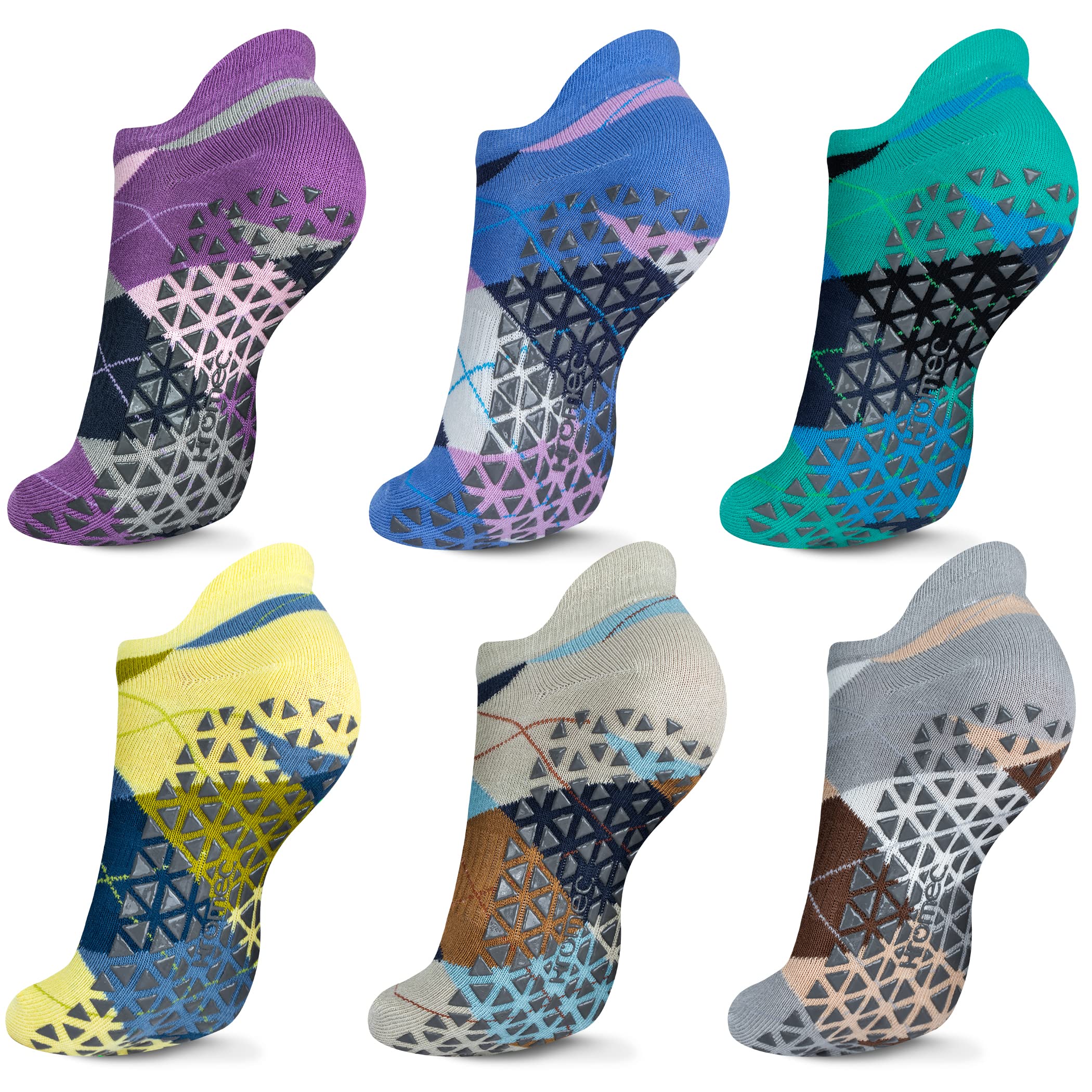 Pilates Socks Non Slip Grips for Yoga Barefoot Ballet Barre Hospital | Versatile Non-Slip Grippy Socks for Yoga, Pilates, Barre, Ballet, Gym, Hospital, Physiotherapy, Elderly, Pregnancy
