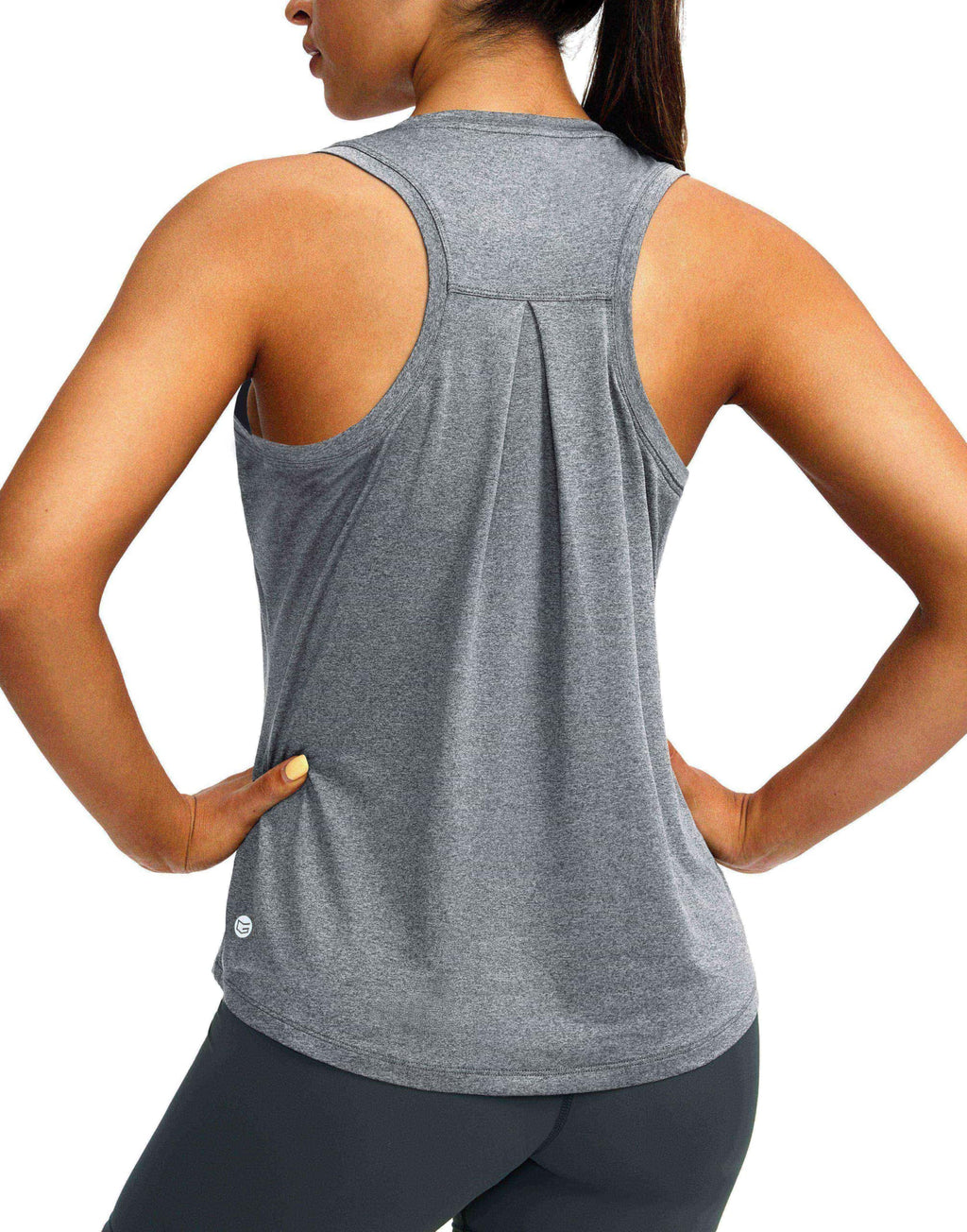 Women's Workout Tops Racerback Athletic Tank Tops | Sleeveless, Loose Fit, Crew Neck, Ultra-soft, Moisture Wicking, Yoga Running Gym Shirts for Women