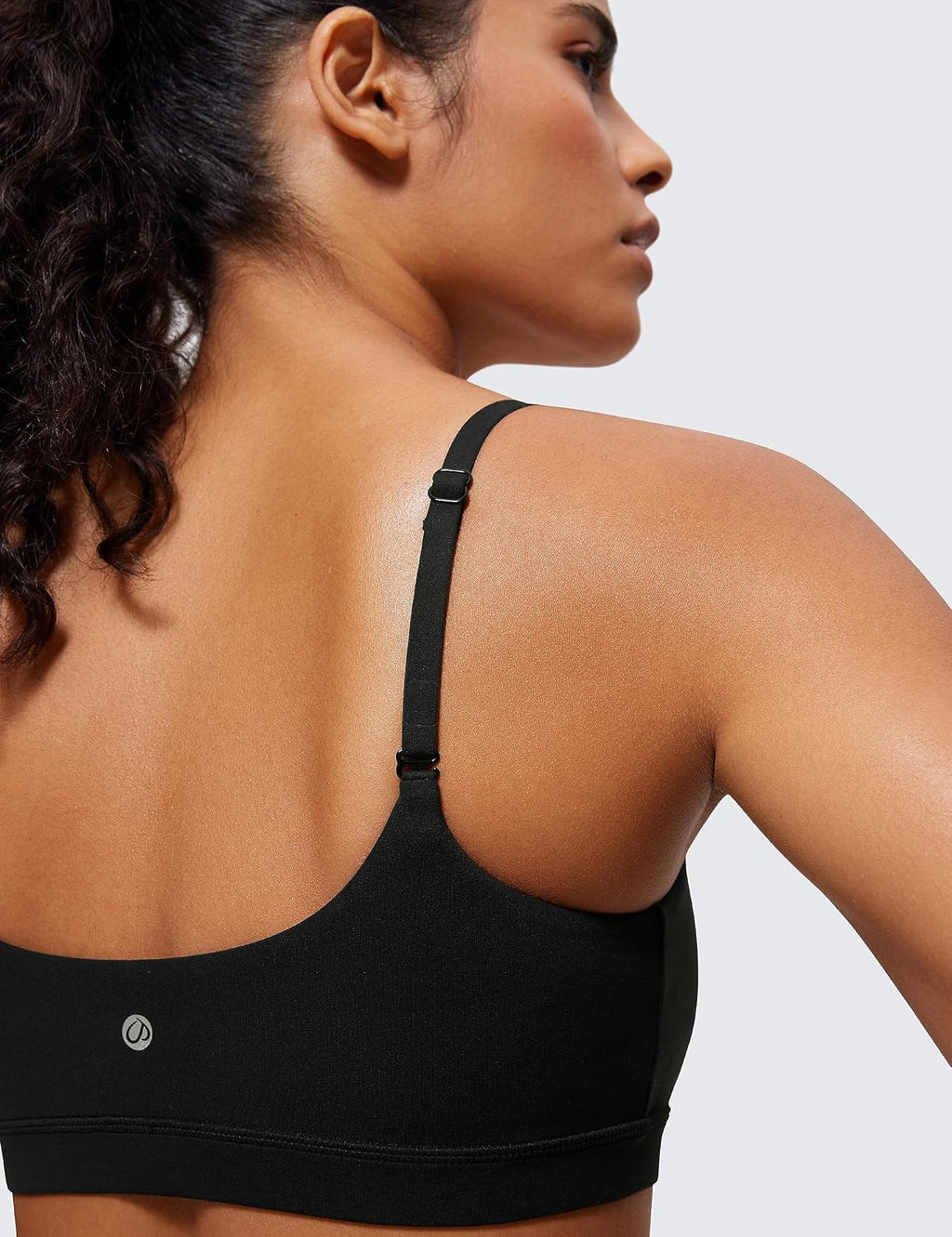 YOGA Scoop Neck Sports Bras | Light Support, Removable Pads, Yoga, Extremely Soft, U Back, Adjustable Spaghetti Straps, for Women